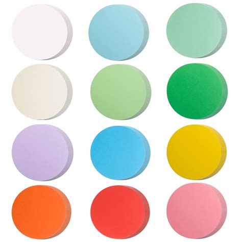 Buy 144 Pieces Round Cutouts Paper Large Circles 6 Inch Assorted Color