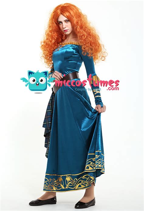 Exclusive Brave Princess Merida Adult Dress Cosplay Costume