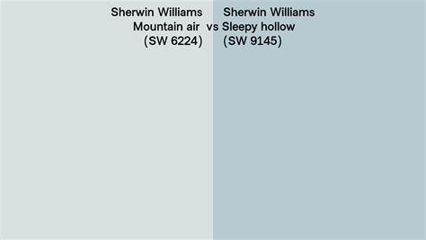 Sherwin Williams Mountain Air Vs Sleepy Hollow Side By Side Comparison