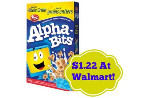 Walmart Deal Alpha Bits Cereal 122 Southern Savers
