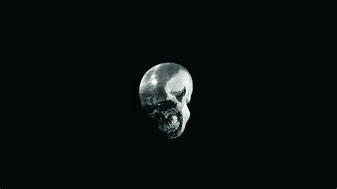 Skull Black Background Wallpapersafari