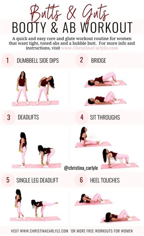 Butts And Guts Workout For Flat Abs And A Bubble Butt For Busy Women