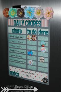 Here's why this diy chore chart is the last one you'll ever need and why chore charts are important Up On Tippy Toes: DIY Chore Chart with Free SVG file