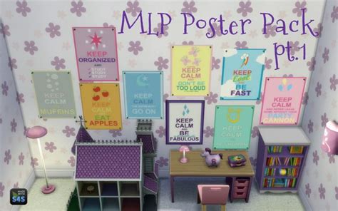 Mlp Poster Pack Sims 4 Sims 4 Sims Sims 4 Mods