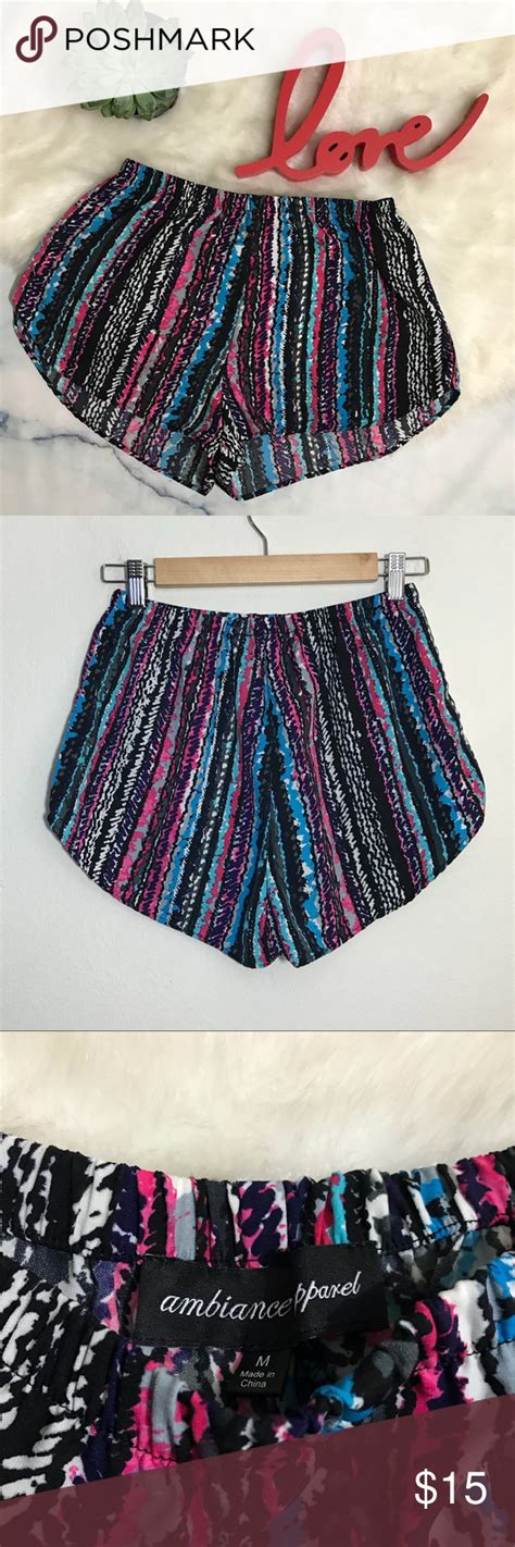 Ambiance Apparel Multicolor Shorts Pictured Multicolor Shorts From