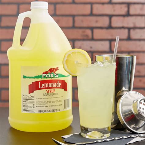 Foxs Lemonade Concentrate 1 Gallon Lemonade Lemonade Concentrate Ketchup Bottle