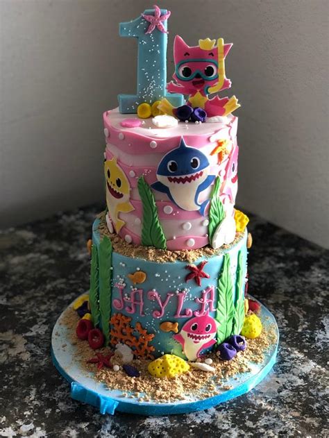 Baby Shark Theme Cake Decorated Cake By Dalizious Cakesdecor