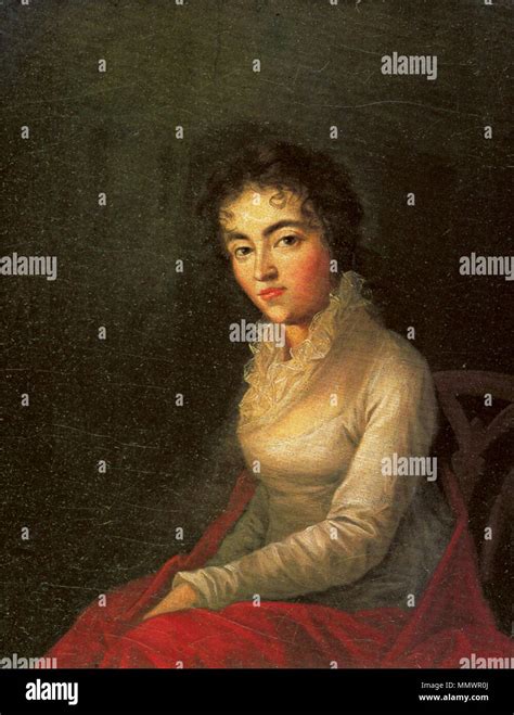 English Portrait Of Constanze Mozart 1762 1842 Wife Of Wolfgang