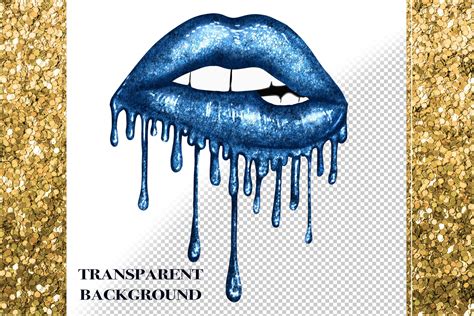 22 Dripping Glitter Lips Cliparts 356323 Illustrations Design Bundles