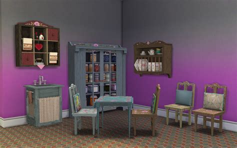 Sims 4 Cc S The Best Ts3 To Ts4 Conversion Dining Room Set Country