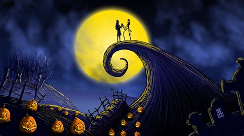 This Is Halloween The Nightmare Before Christmas Free Download - Nightmare Before Christmas Moon Wallpaper - Wallpaper Download Free