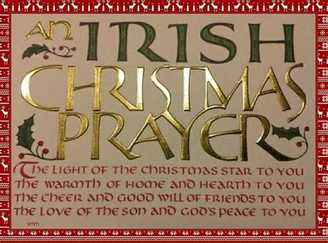 A traditional irish christmas blessing in english is: Irish Christmas Prayer (With images) | Christmas prayer, Irish christmas, Prayers