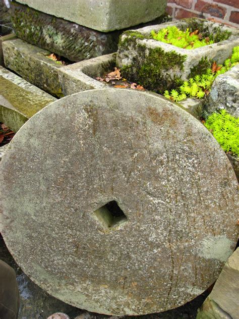 Large Round Grinding Stone New England Garden Company