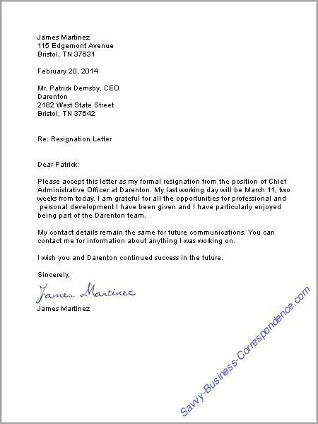 How To Write A Resignation Letter Phlebotomy Pinterest