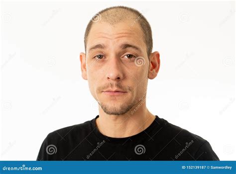 Human Expressions And Emotions Portrait Of Young Attractive Man With A