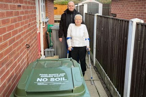 Woman Forced To Crawl Back Into Her Home After Her Bin Was Dumped