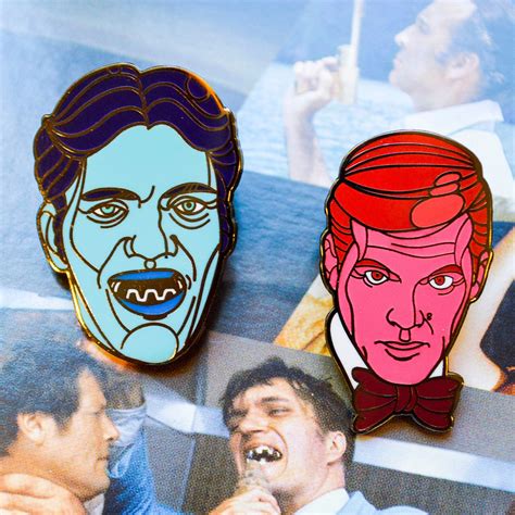 james bond and jaws spy who loved me enamel pins james bond movie lapel pin set by mutantpins