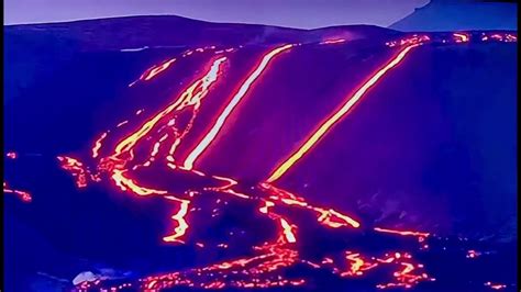 Volcano Iceland June 8 2021 Natthagi Lava Falls Part 1 Timelapse