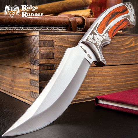 Ridge Runner Executive Wooden Fixed Blade Knife Knives