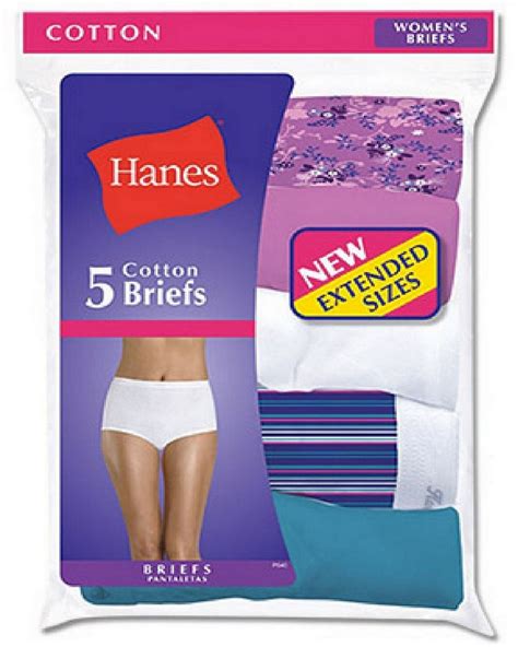 Hanes P540ad Plus Size Womens Cotton Briefs