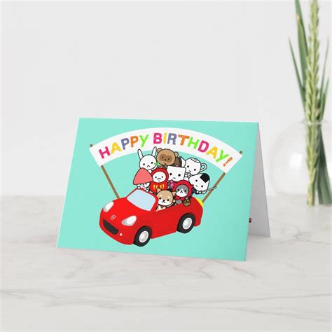 Birthday Card All Character Size 5 X 7 Color Matte Gender