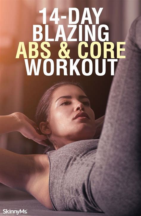 14 Day Blazing Abs And Core Workout Ab Core Workout Core Workout Core Workout Plan