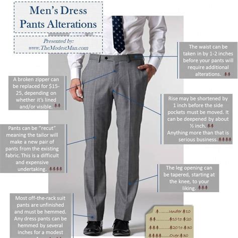 Alterations 101 Mens Dress Pants Trousers And Slacks