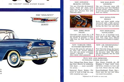 1955 Chevrolet Car Brochure 1955 Chevrolet Brochure Inside Page 4