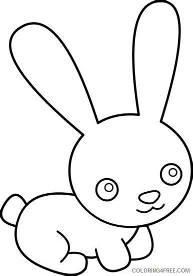 Bunny Outline Coloring Pages Bunny Rabbit Free Clipart Printable