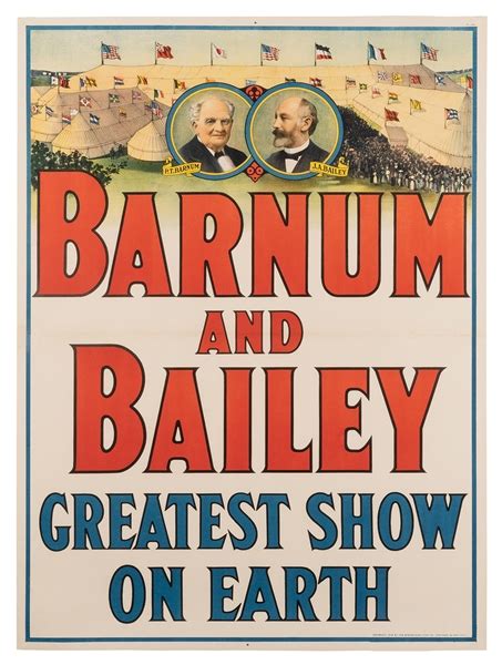Lot Detail The Barnum Bailey Greatest Show On Earth Cincinnati Str