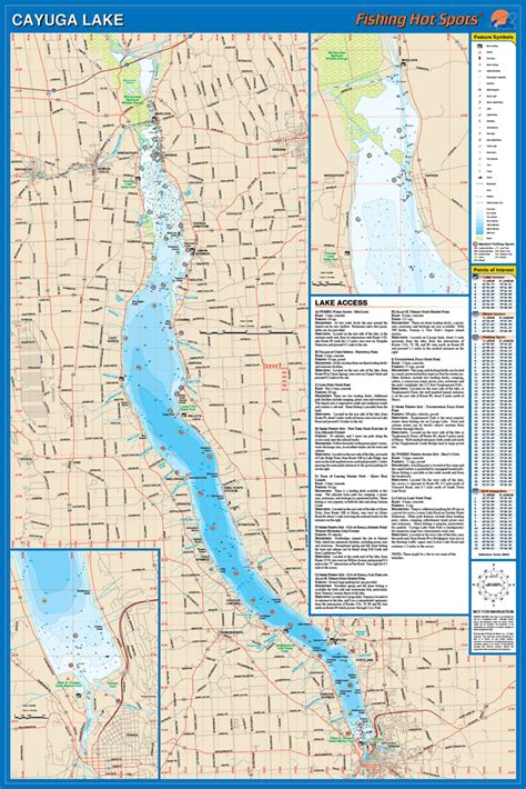 Cayuga Lake Boat Launch Map
