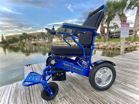 The Falcon Reclinable Folding Power Wheelchair That Holds Up To 400 Lbs