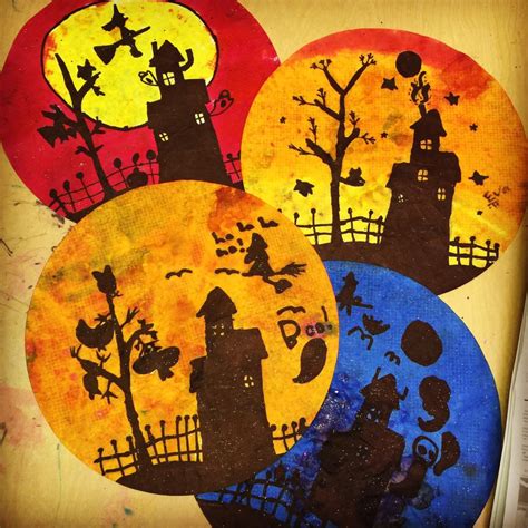 Student Halloween Silhouettes Art Projects For Kids Bloglovin