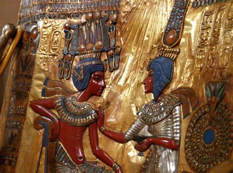 Detail Of The Throne Of Tutankhamun Cairo King Tutancham Flickr