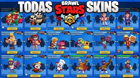 The gameplay of brawl stars is evolved all around these characters, which are called 'brawlers'. COMPREI TODAS SKINS DO BRAWL STARS - YouTube