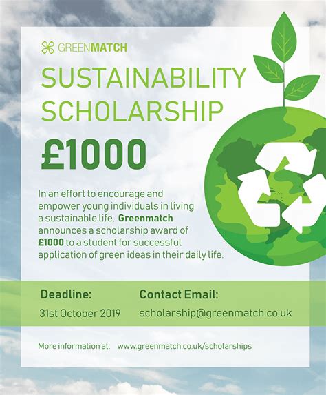 Sustainability Scholarship for £1000 | GreenMatch