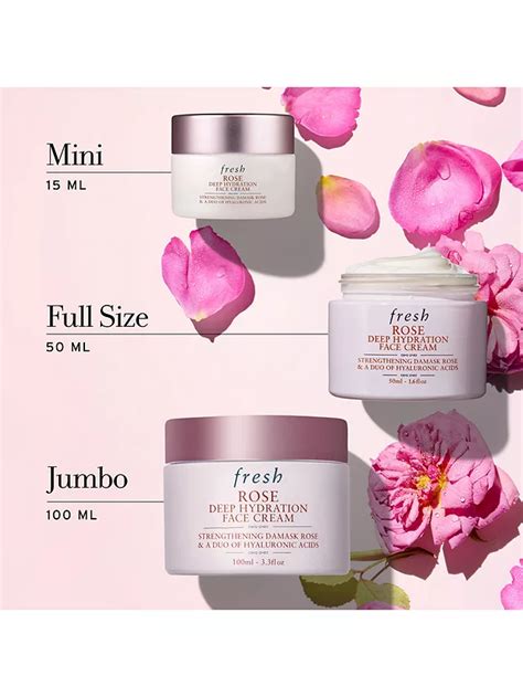 Fresh Rose Deep Hydration Face Cream 100ml At John Lewis And Partners
