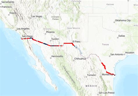 Us Completes 216 Miles Of Border Wall At Us Mexico Border