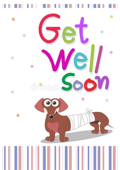 Almost files can be used for commercial. Get well soon card stock illustration. Illustration of ...