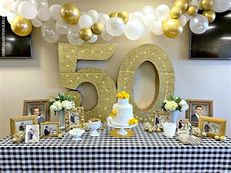 50th Wedding Anniversary Party Ideas Dimples And Tangles Market Tay