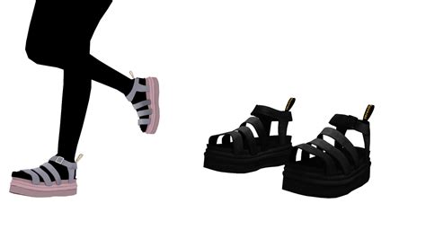 Mmd Sims 4 Dr Martens Blaire Sandals By Fake N True On Deviantart
