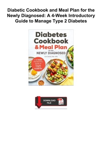 Download ⚡️pdf ️ Diabetic Cookbook And Meal Plan For The Newly