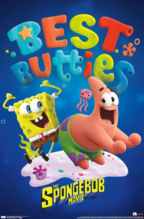 The Spongebob Movie Poster For Best Butties Which Features Two Cartoon Characters