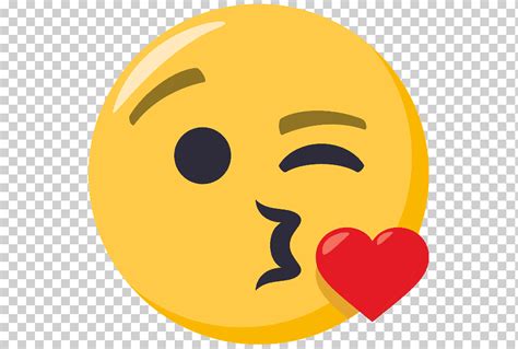 Emoji Emoticon Pegatina Beso Al Aire Emoji Amor Cara Smiley Png
