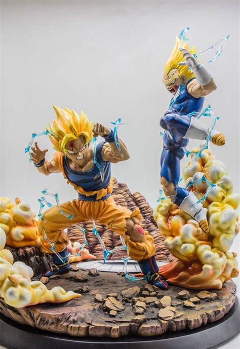 Dragon Ball Z 14 Scale Kakarotto Vs Vegeta Resin Figure Collectors