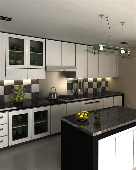 Desain kitchen set minimalis dengan bahan kayu lebih cocok untuk jenis dapur yang kering. Model Desain Kitchen Set Minimalis Modern