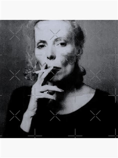 Joni Mitchell Smoking A Cigarette 1975 Sticker For Sale By Twent2