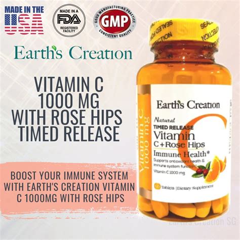 A delicious natural orange flavoured chewable vitamin c. USA Boost Immunity Vitamin C 1000mg Time Release + Rose ...