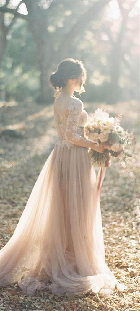 Whatever you're shopping for, we've got it. This beige wedding dress is magical. | Scoop wedding dress ...