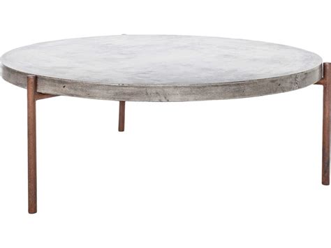 Moes Home Outdoor Dark Grey 36 Concrete Round Coffee Table Mhobq100925